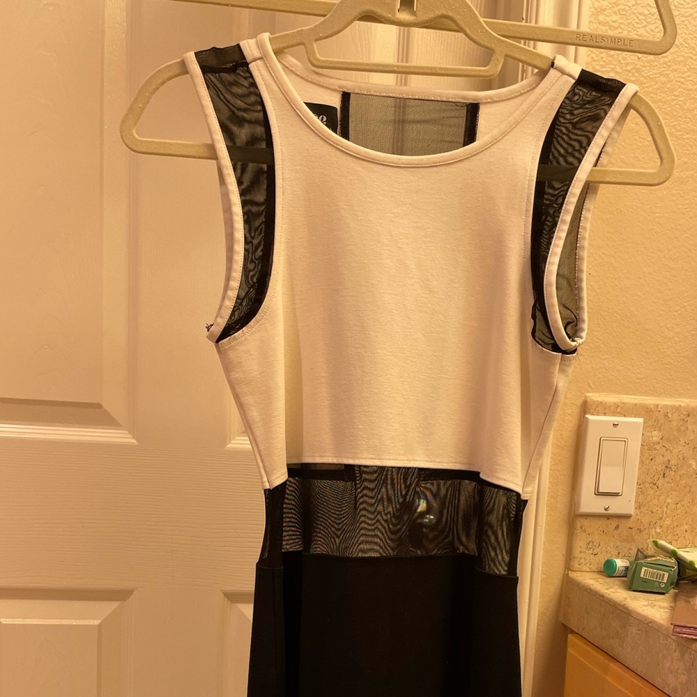 Sauce brand dress from Bloomingdale’s.